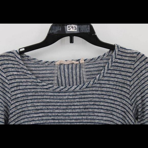 Soft Surroundings Blue Striped Oversized Sweater PXS. - Picture 3 of 5